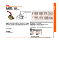 Thumbnail of document Data Sheet - DBV Brass Ball Valve